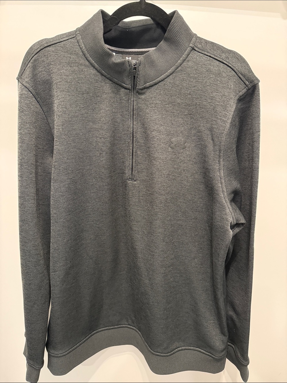 Under Armour Men’s Heather Gray Half-Zip Pullover Sweater